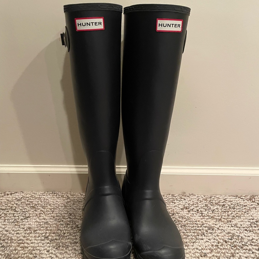 Hunter boots - tall -navy